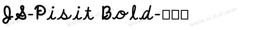 JS-Pisit Bold字体转换